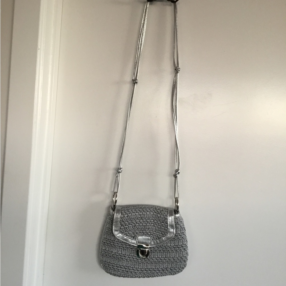 The Sak Original Grey & Silver Crotchet Bag $35 - Picture 4 of 6